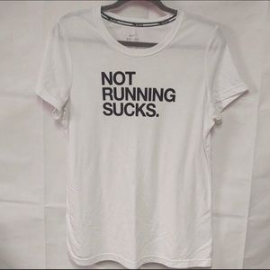 Nike White Dry Fit Athletic Shirt